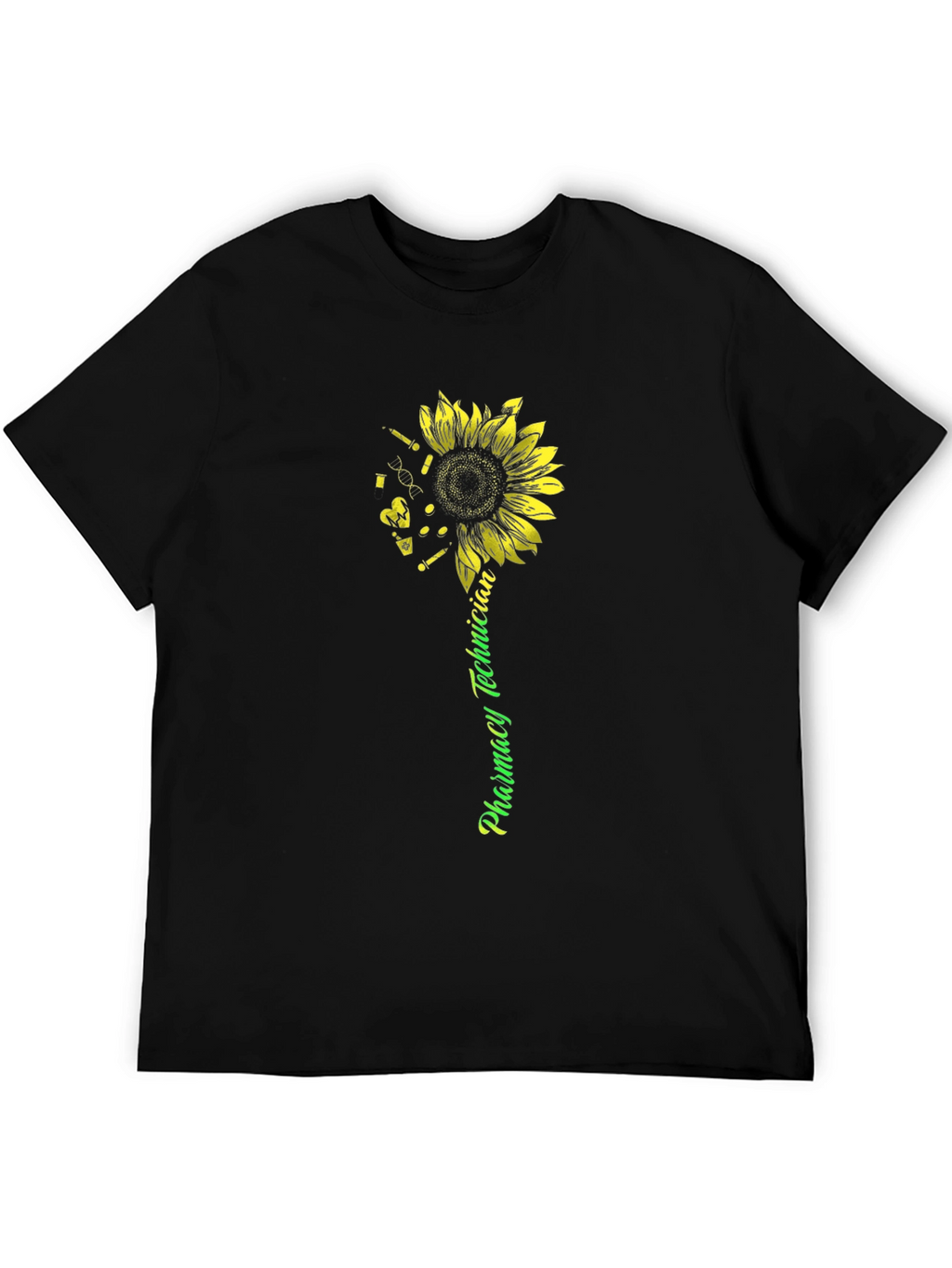 Pharmacy Technician Sunflower Graphic Tee