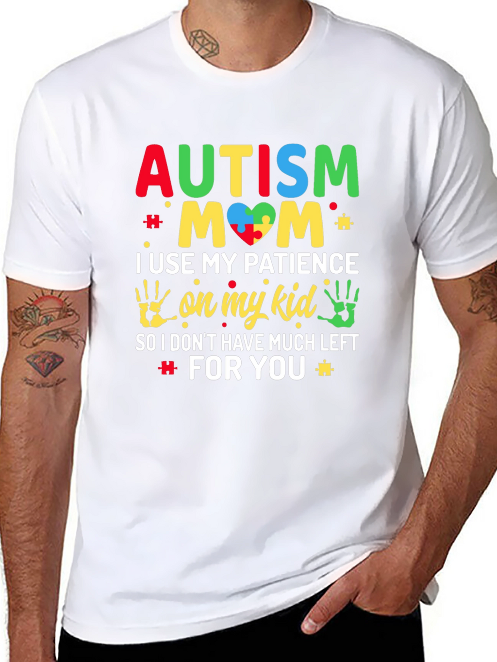 Autism Mom Graphic Tee Support Awareness