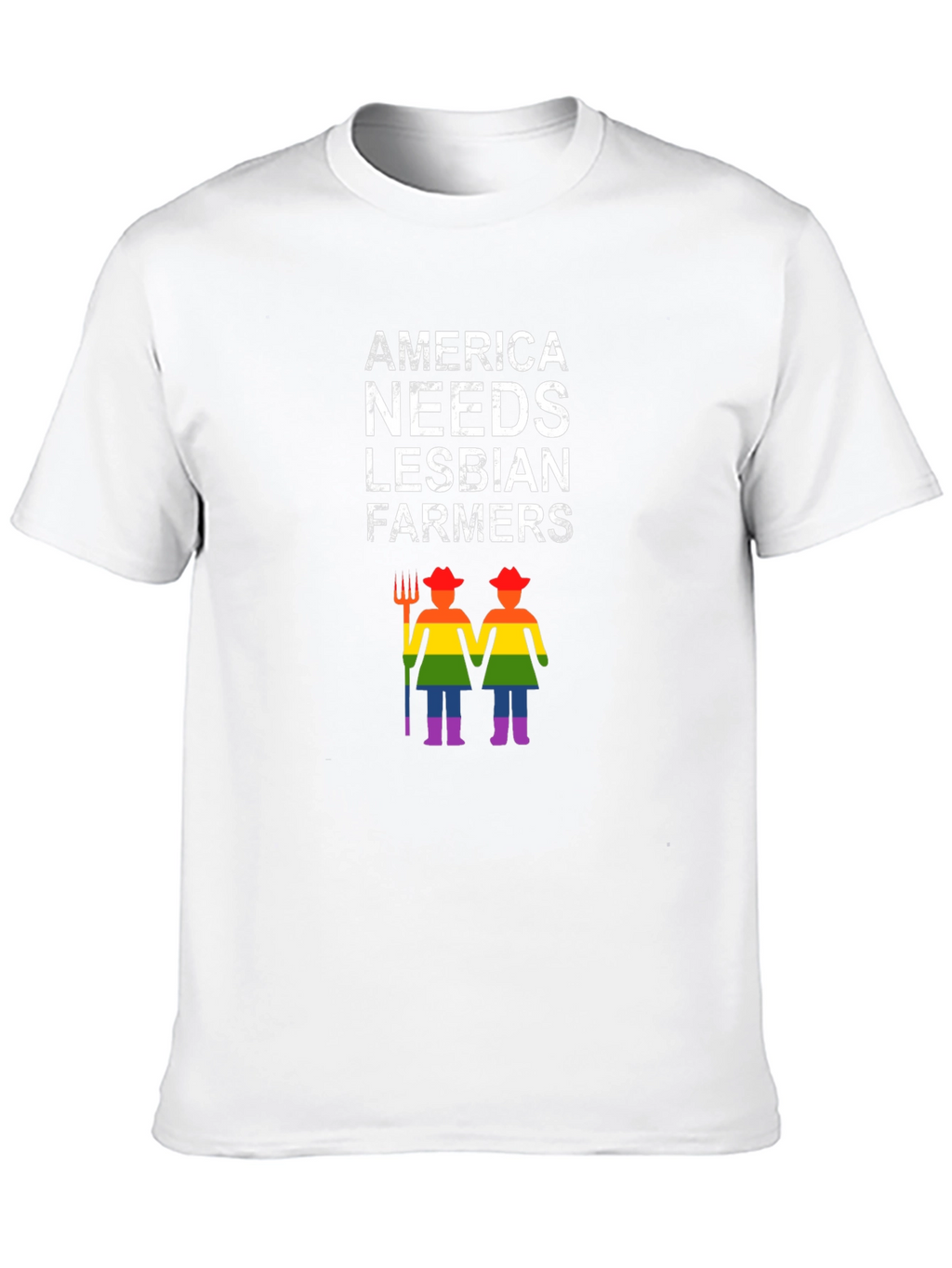 America Needs Lesbian Farmers Graphic Tee