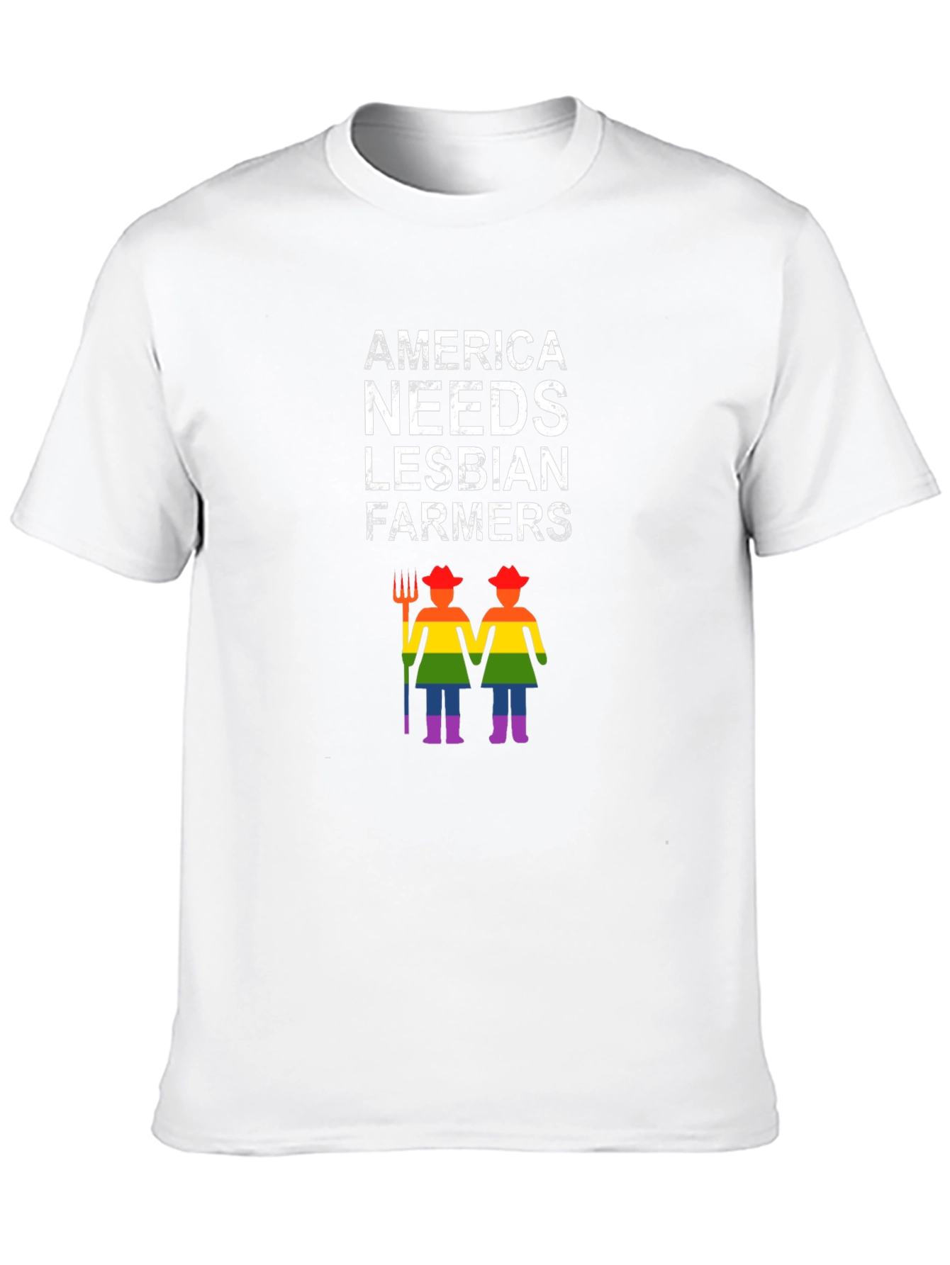 America Needs Lesbian Farmers Graphic Tee