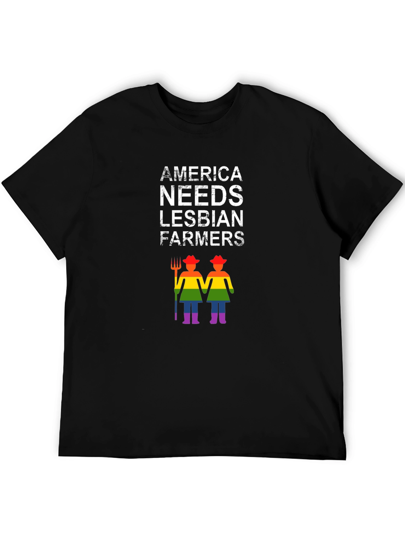 America Needs Lesbian Farmers Graphic Tee