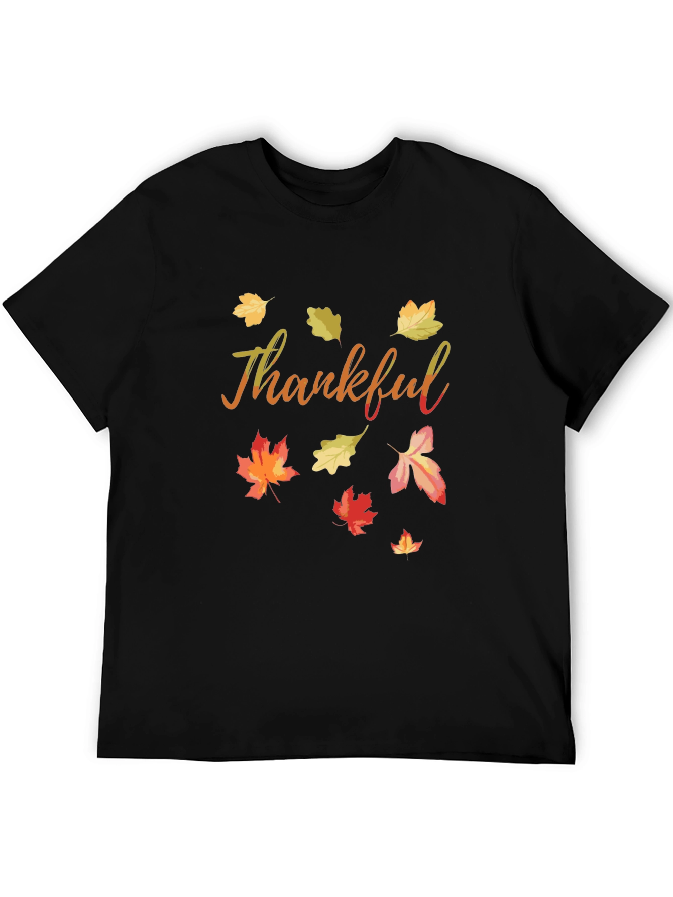 Thankful Fall Leaves T-Shirt - Autumn Thanksgiving