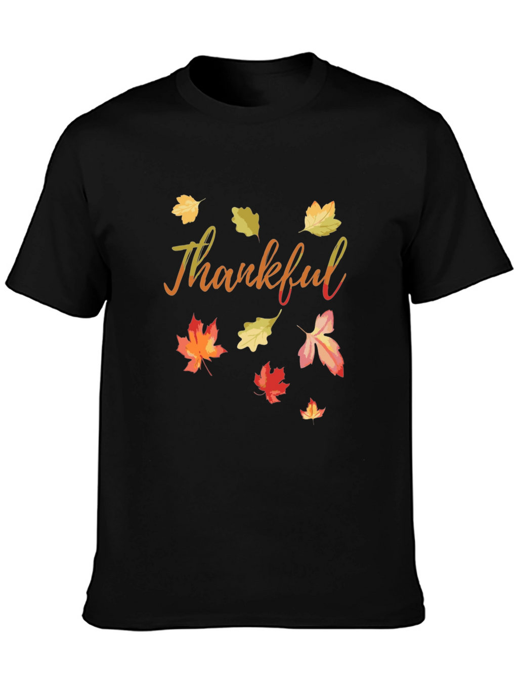 Thankful Fall Leaves T-Shirt - Autumn Thanksgiving