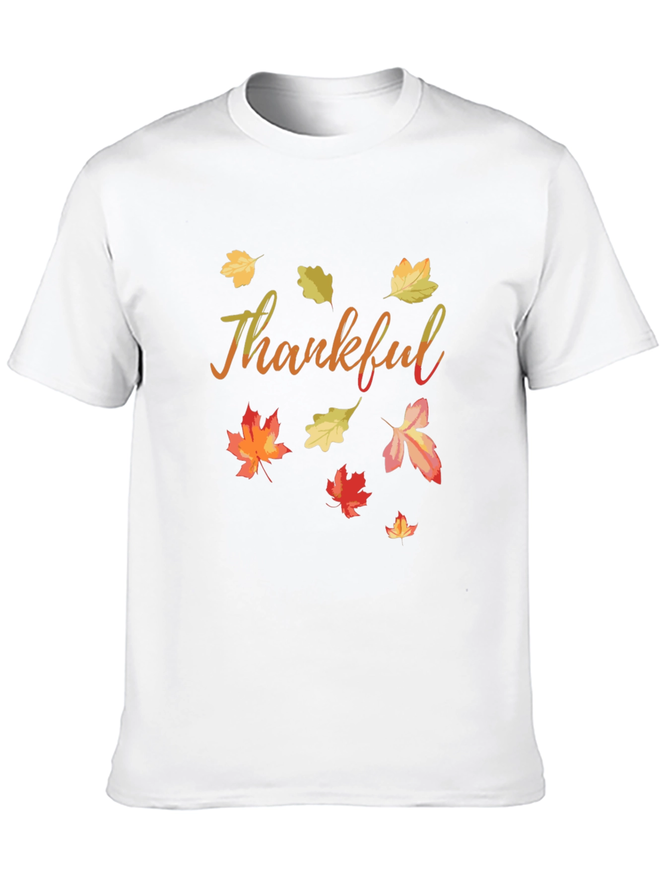 Thankful Fall Leaves T-Shirt - Autumn Thanksgiving