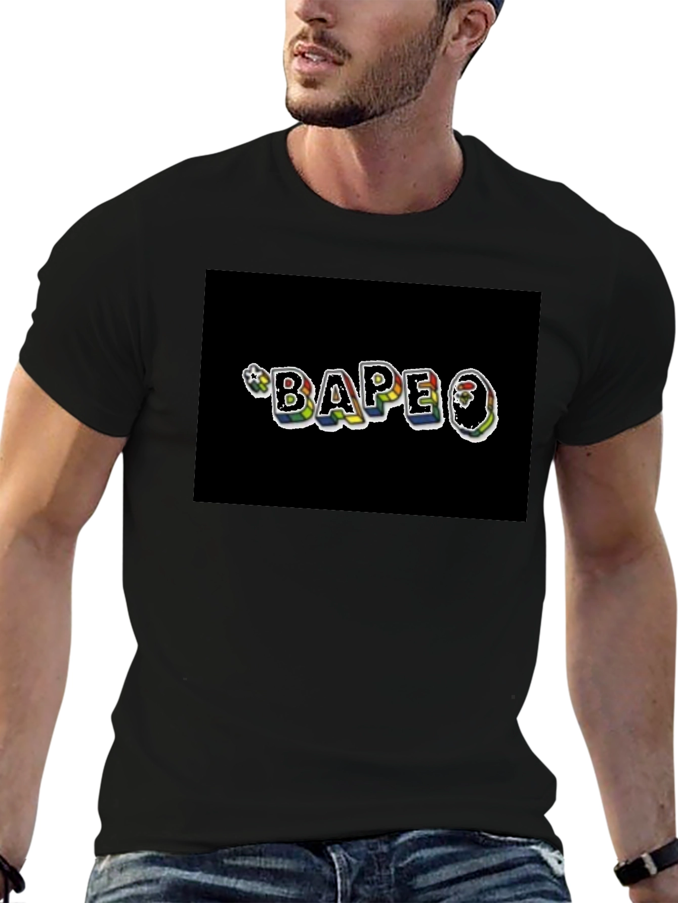 BAPE Logo Black Tee