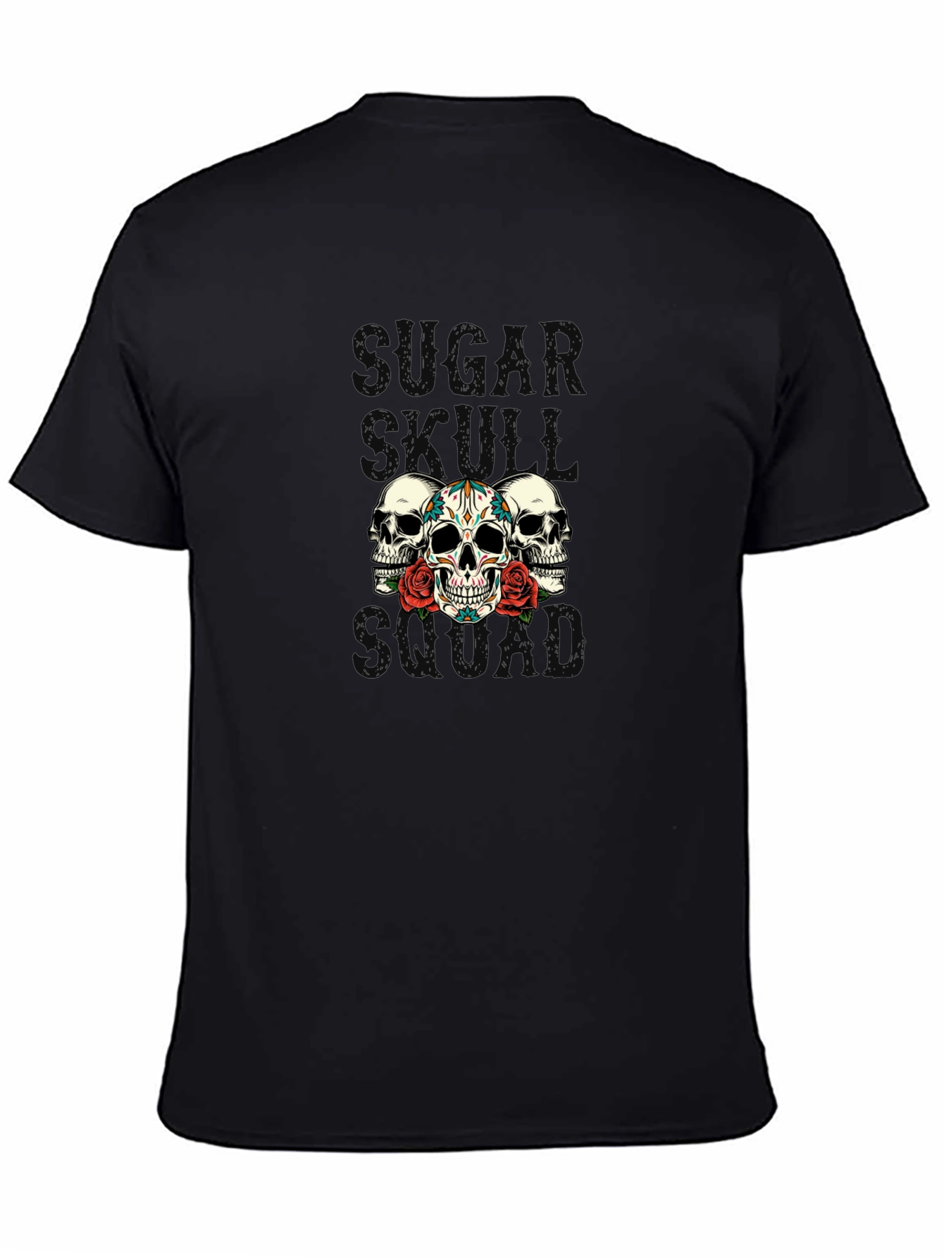 Sugar Skull Squad Black T-Shirt