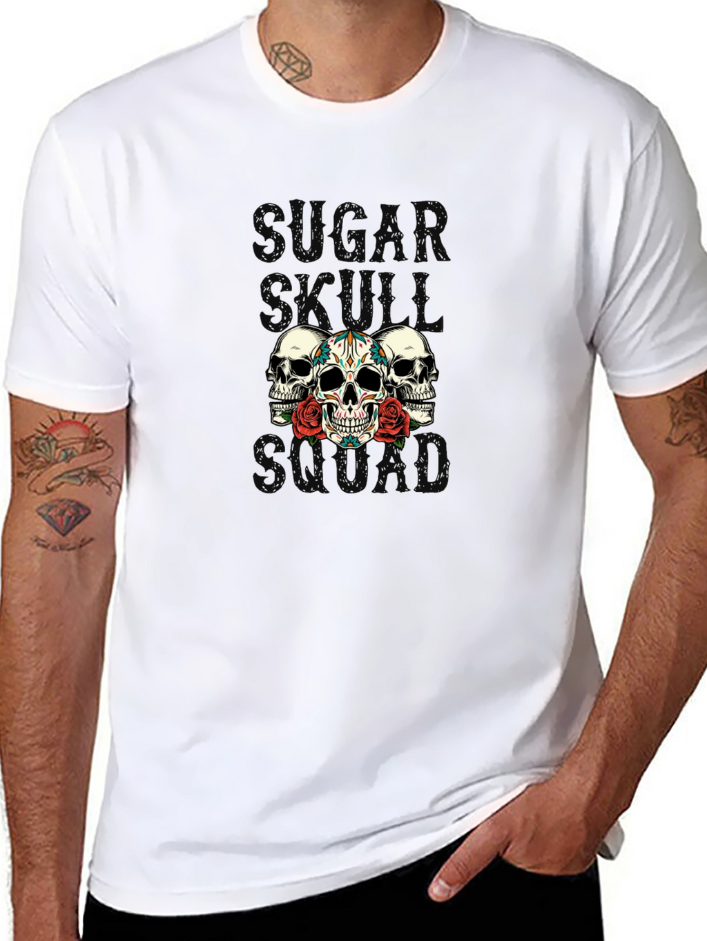 Sugar Skull Squad Black T-Shirt