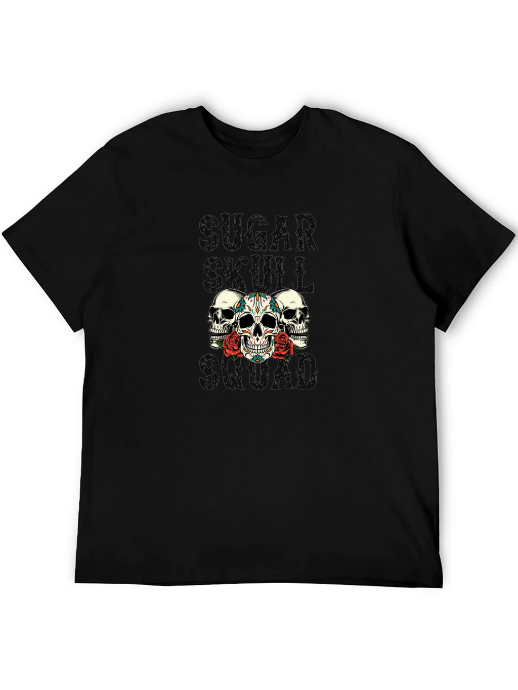 Sugar Skull Squad Black T-Shirt