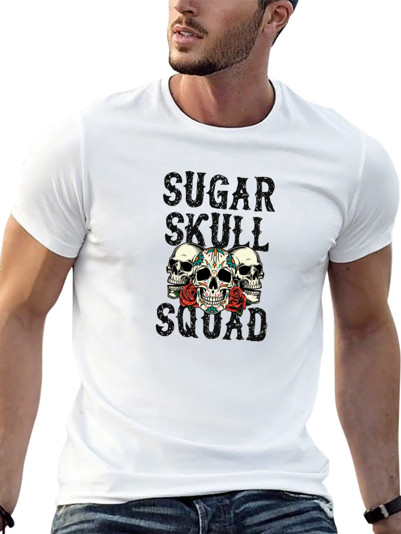 Sugar Skull Squad Black T-Shirt