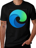 Edge Logo Black T-Shirt