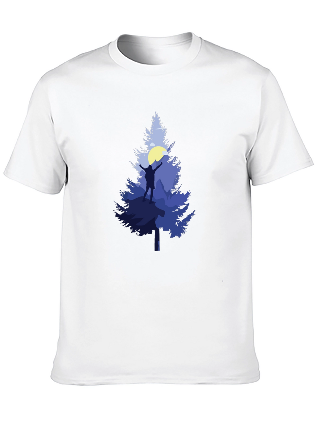 Mountain Hiker Graphic Tee - Black