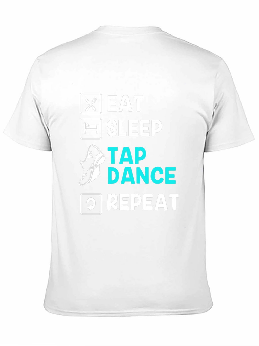 Eat Sleep Tap Dance Repeat Black T-Shirt
