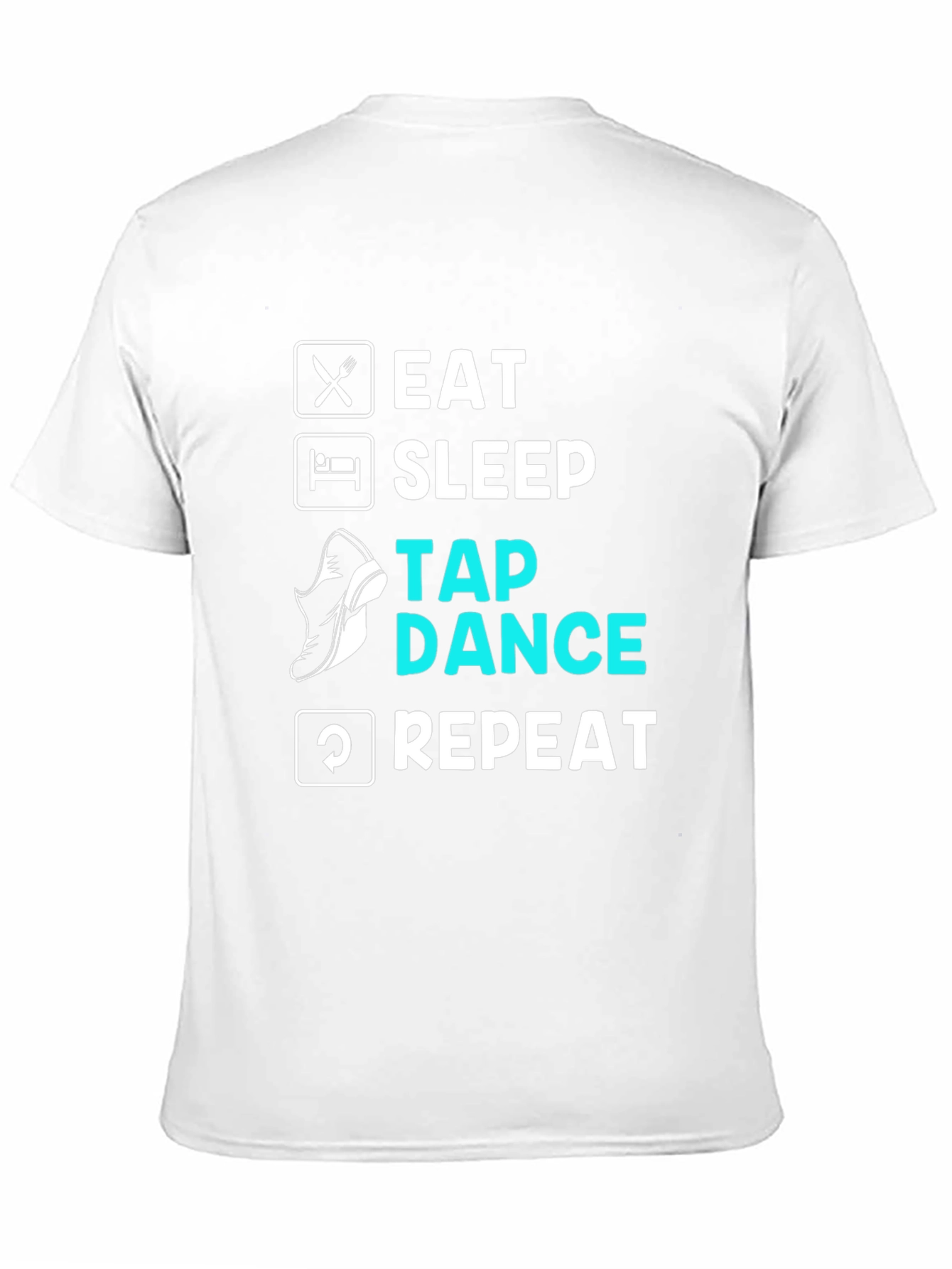 Eat Sleep Tap Dance Repeat Black T-Shirt