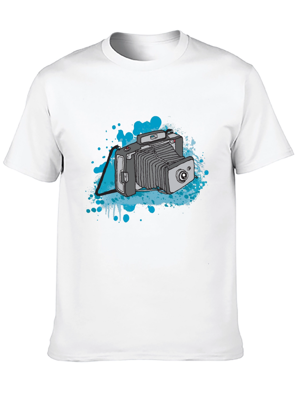 Retro Camera T-Shirt - Black Cotton Tee