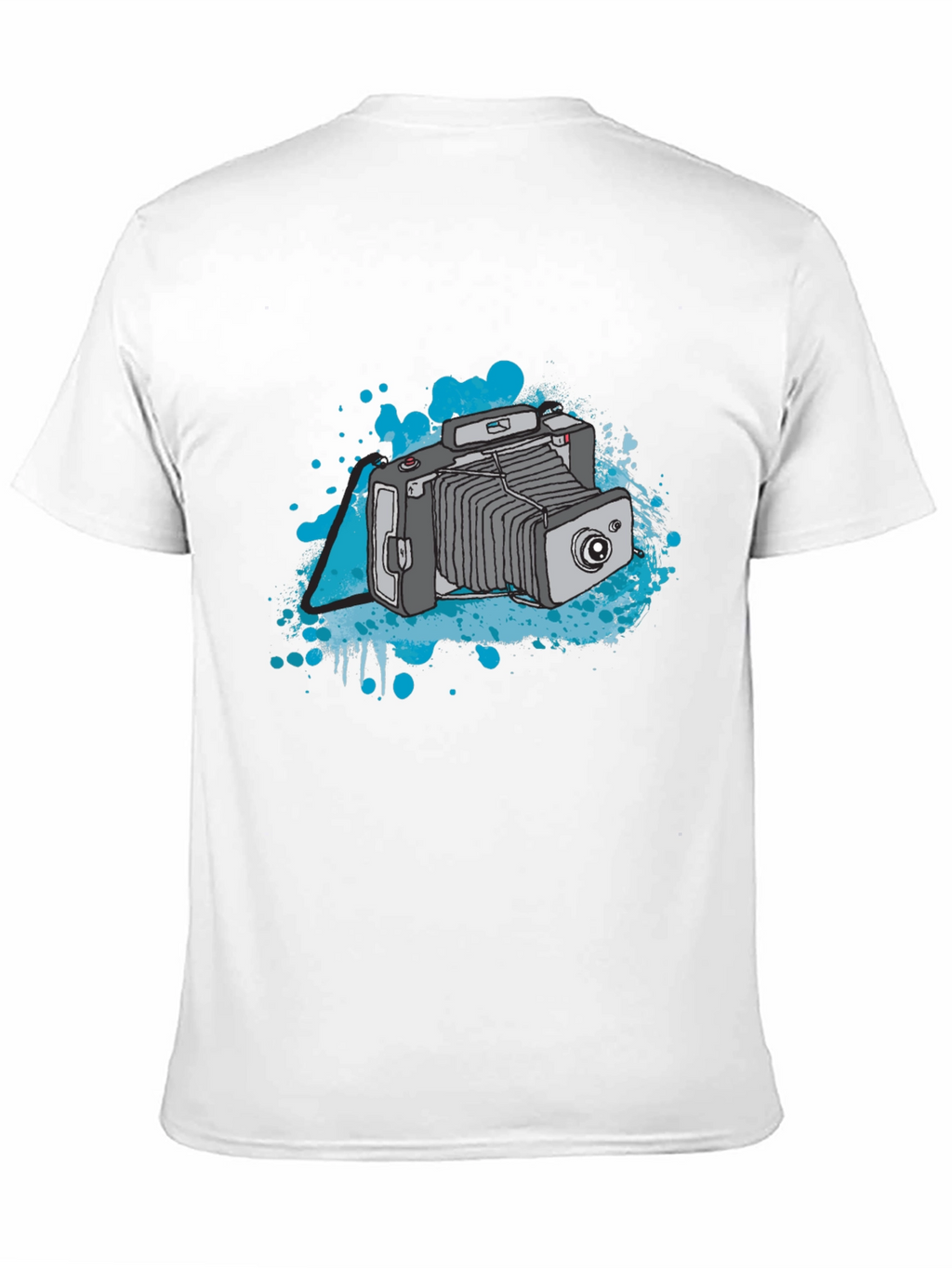 Retro Camera T-Shirt - Black Cotton Tee