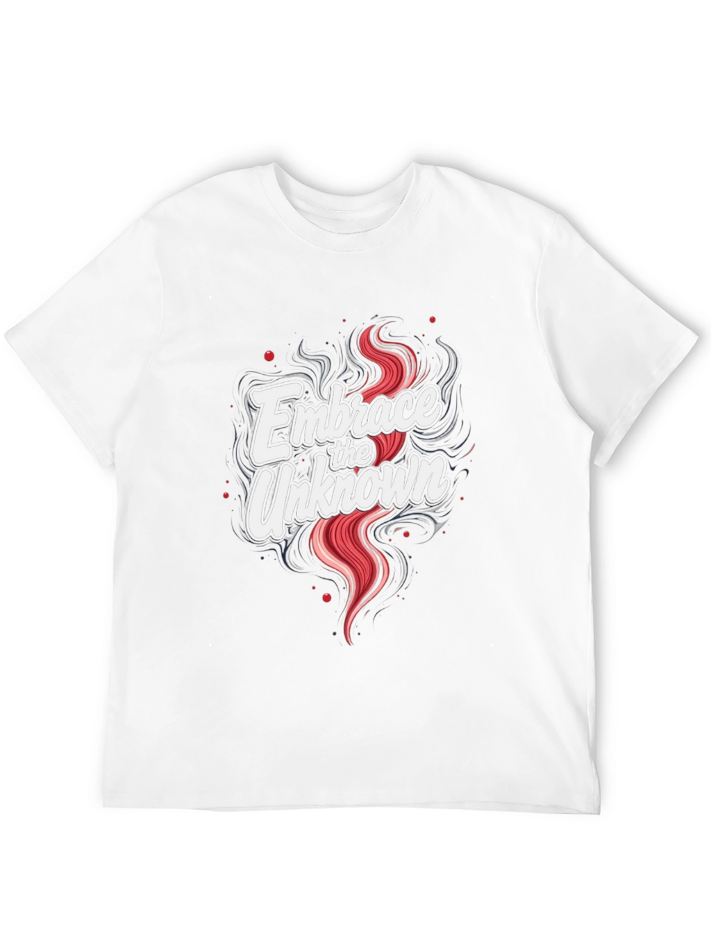 Embrace the Unknown Graphic Tee - Soft Black T-Shirt