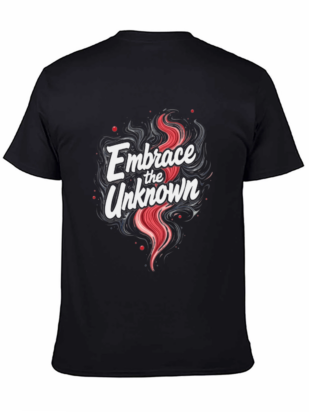 Embrace the Unknown Graphic Tee - Soft Black T-Shirt