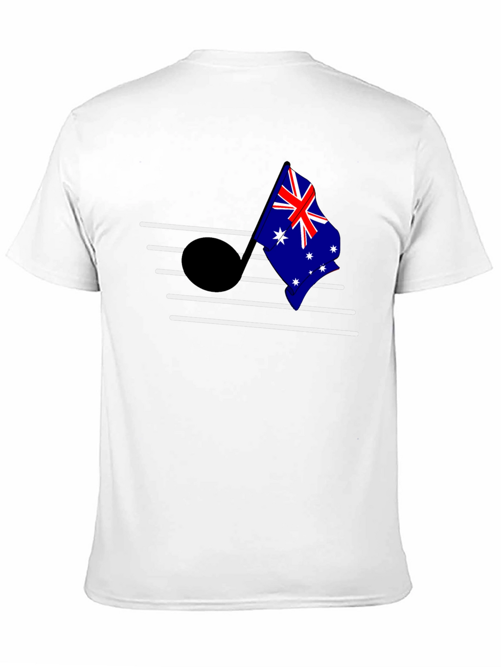 Australia Flag Music Note Graphic T-Shirt