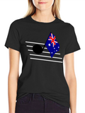 Australia Flag Music Note Graphic T-Shirt