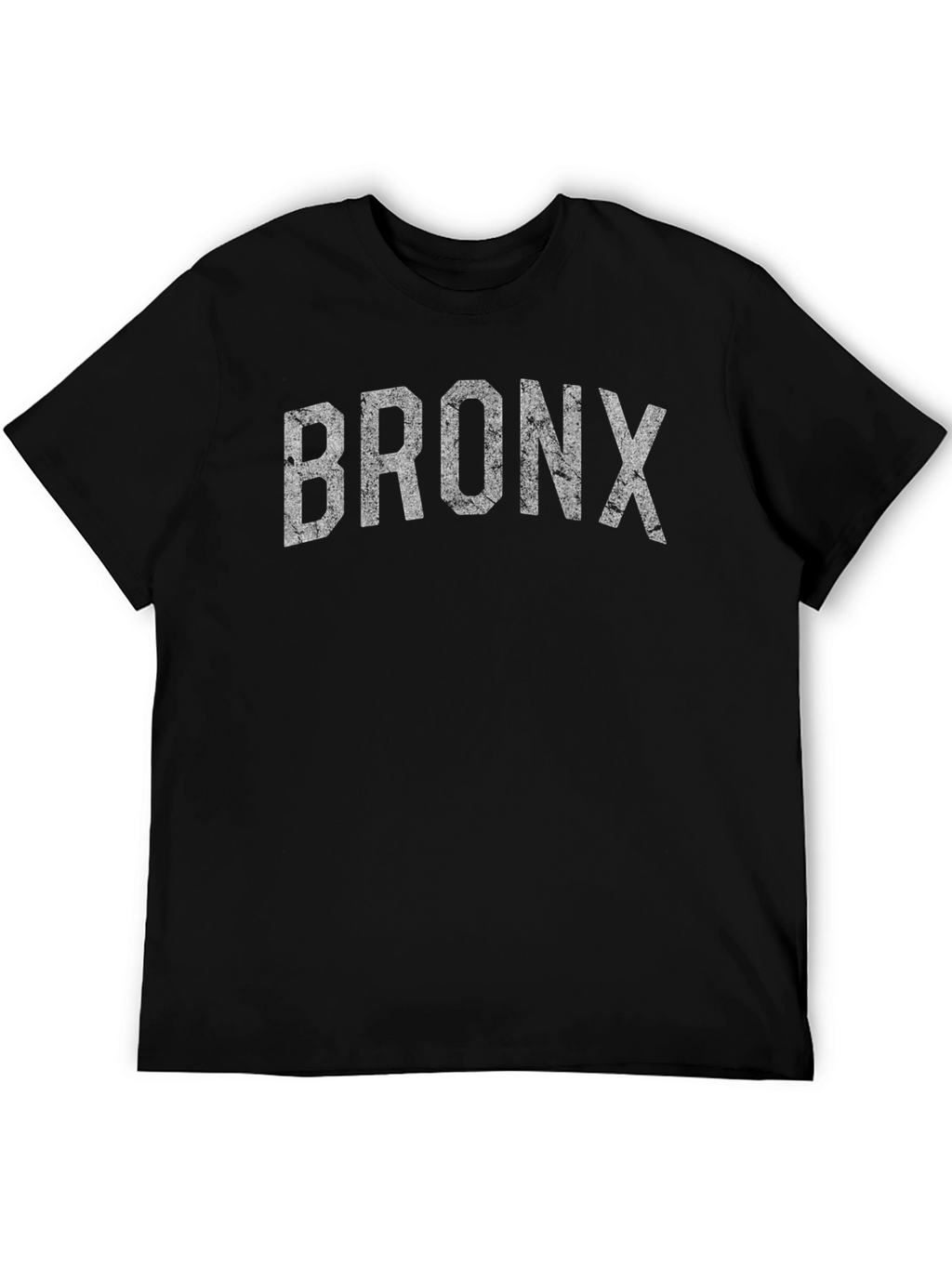 Bronx Distressed Graphic T-Shirt - Black