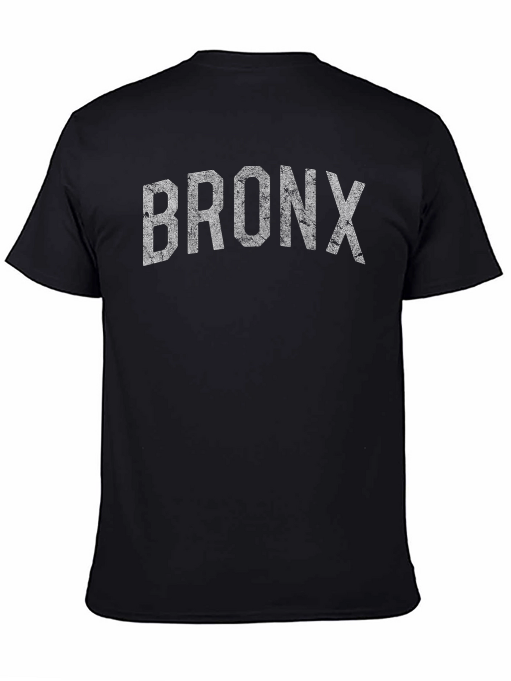 Bronx Distressed Graphic T-Shirt - Black