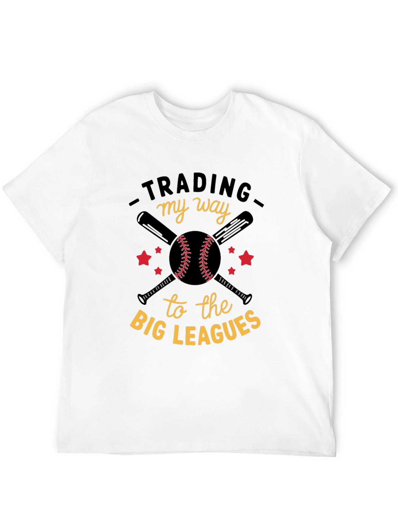 Trading My Way Baseball Graphic T-Shirt