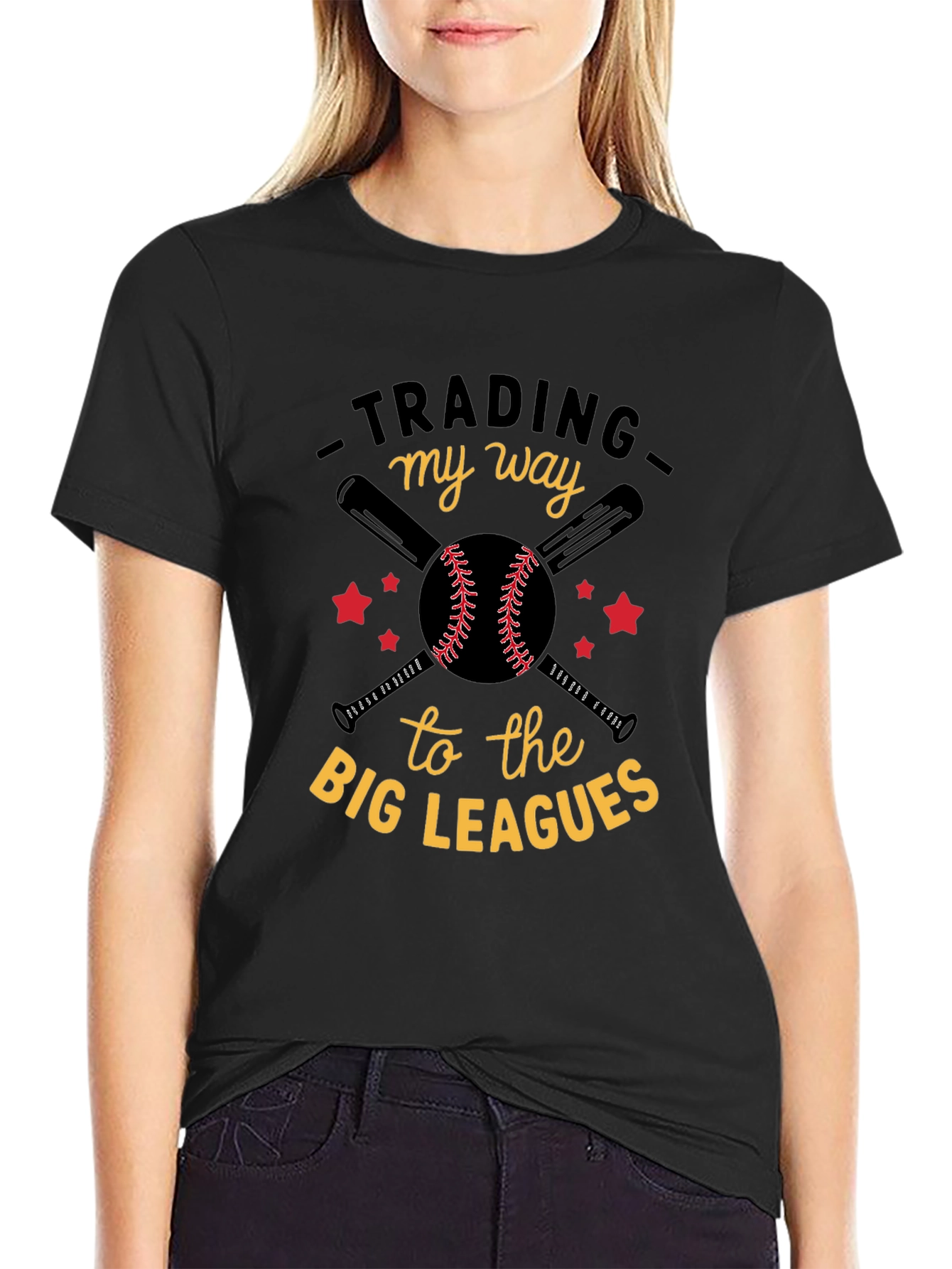 Trading My Way Baseball Graphic T-Shirt