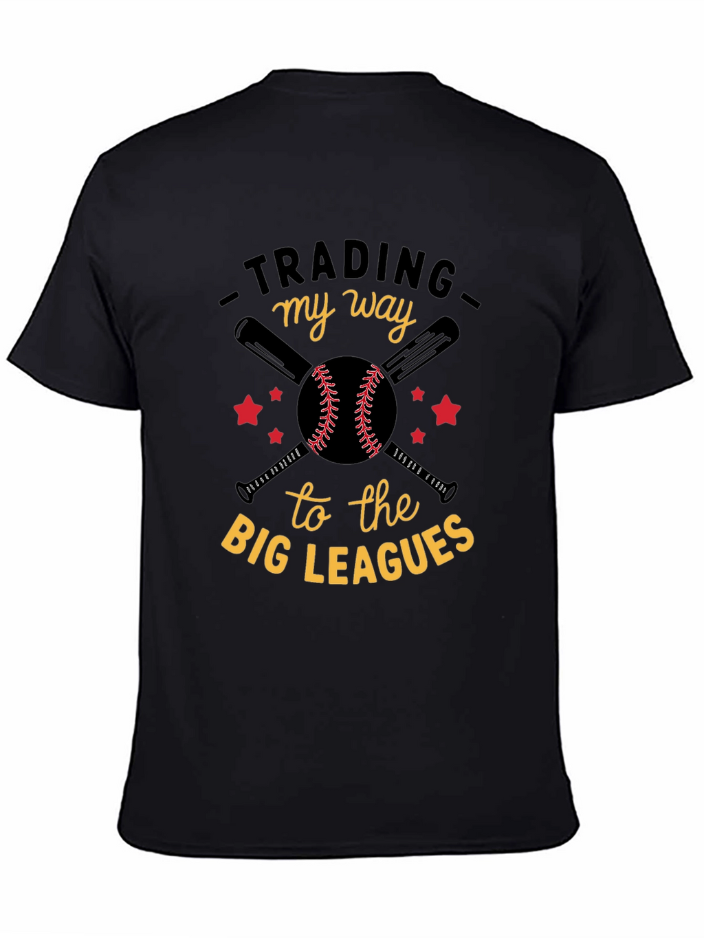 Trading My Way Baseball Graphic T-Shirt