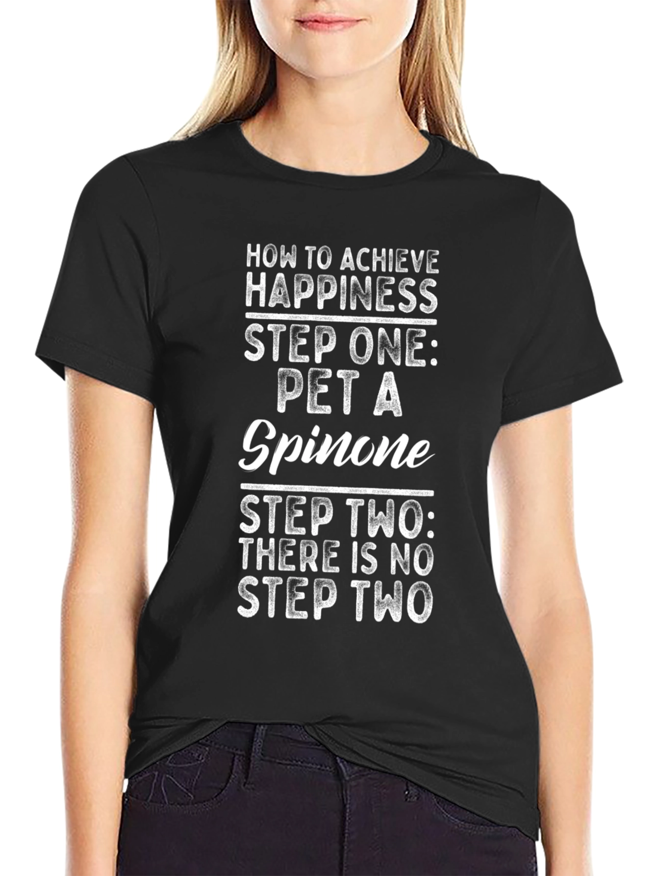 Pet a Spinone T-Shirt - Achieve Happiness Graphic Tee