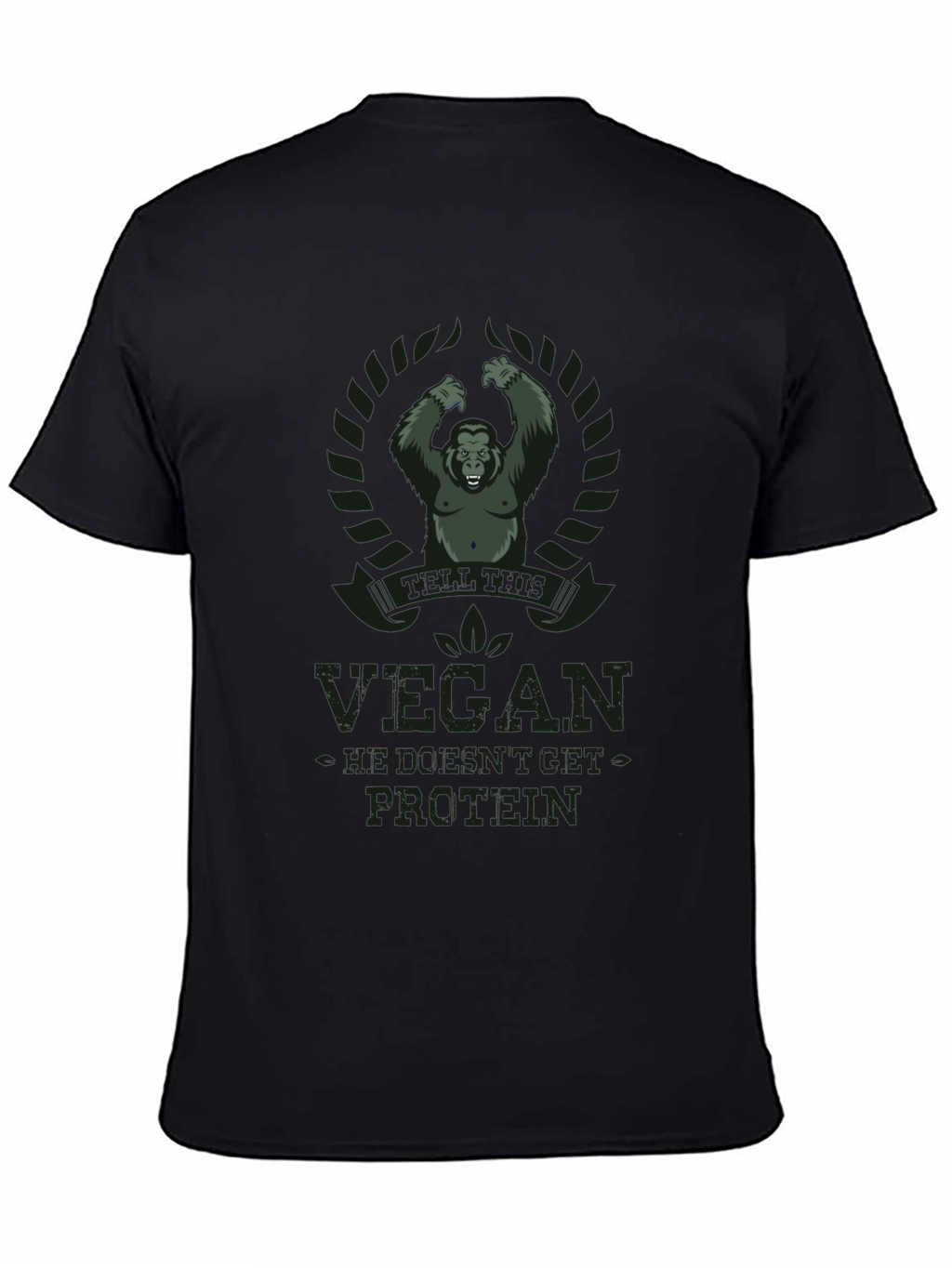 Vegan Protein Gorilla Graphic T-Shirt