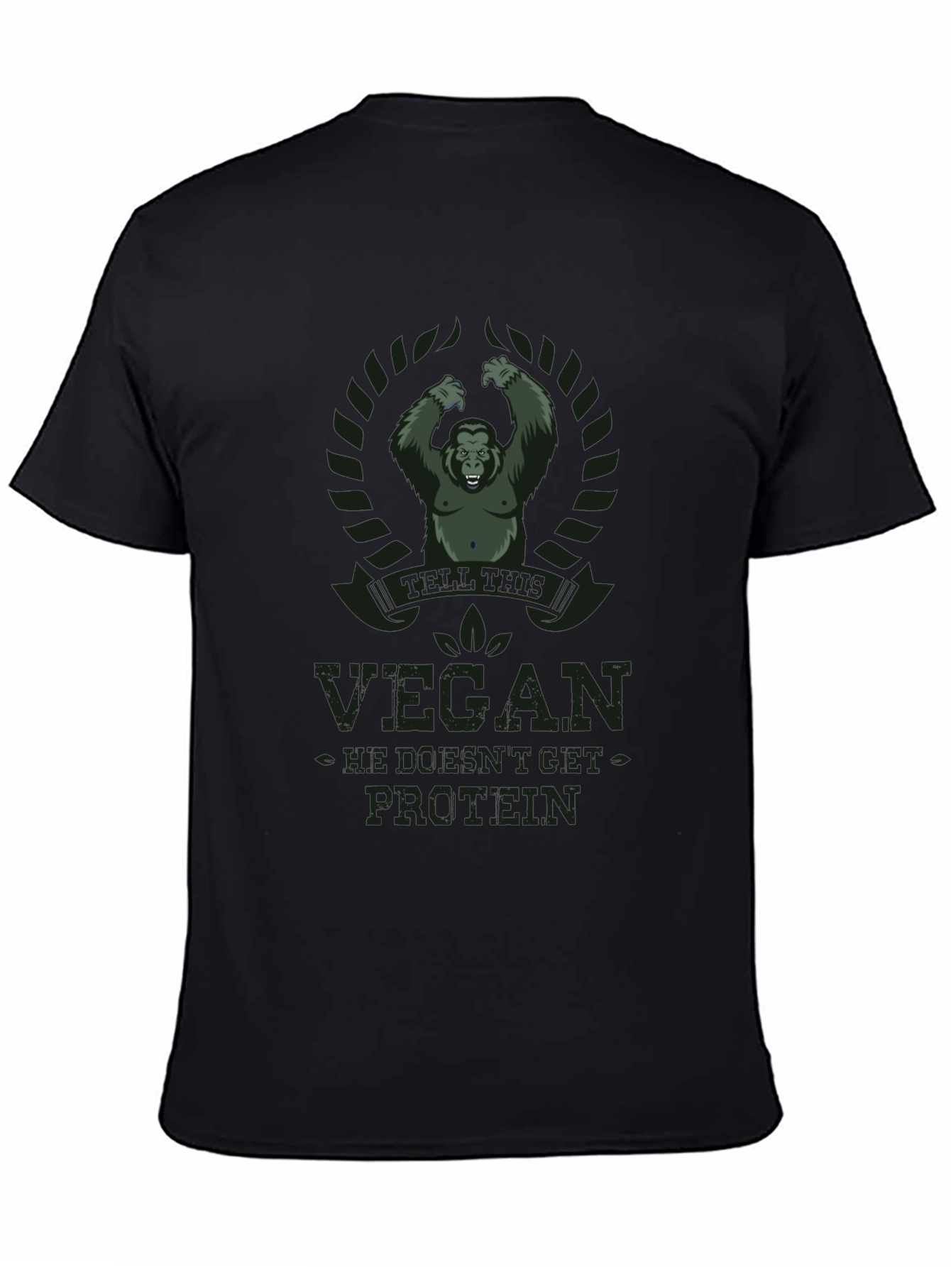 Vegan Protein Gorilla Graphic T-Shirt