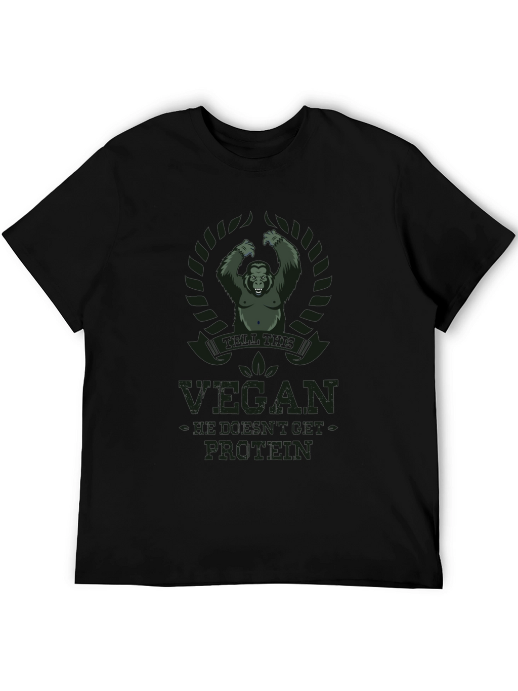 Vegan Protein Gorilla Graphic T-Shirt