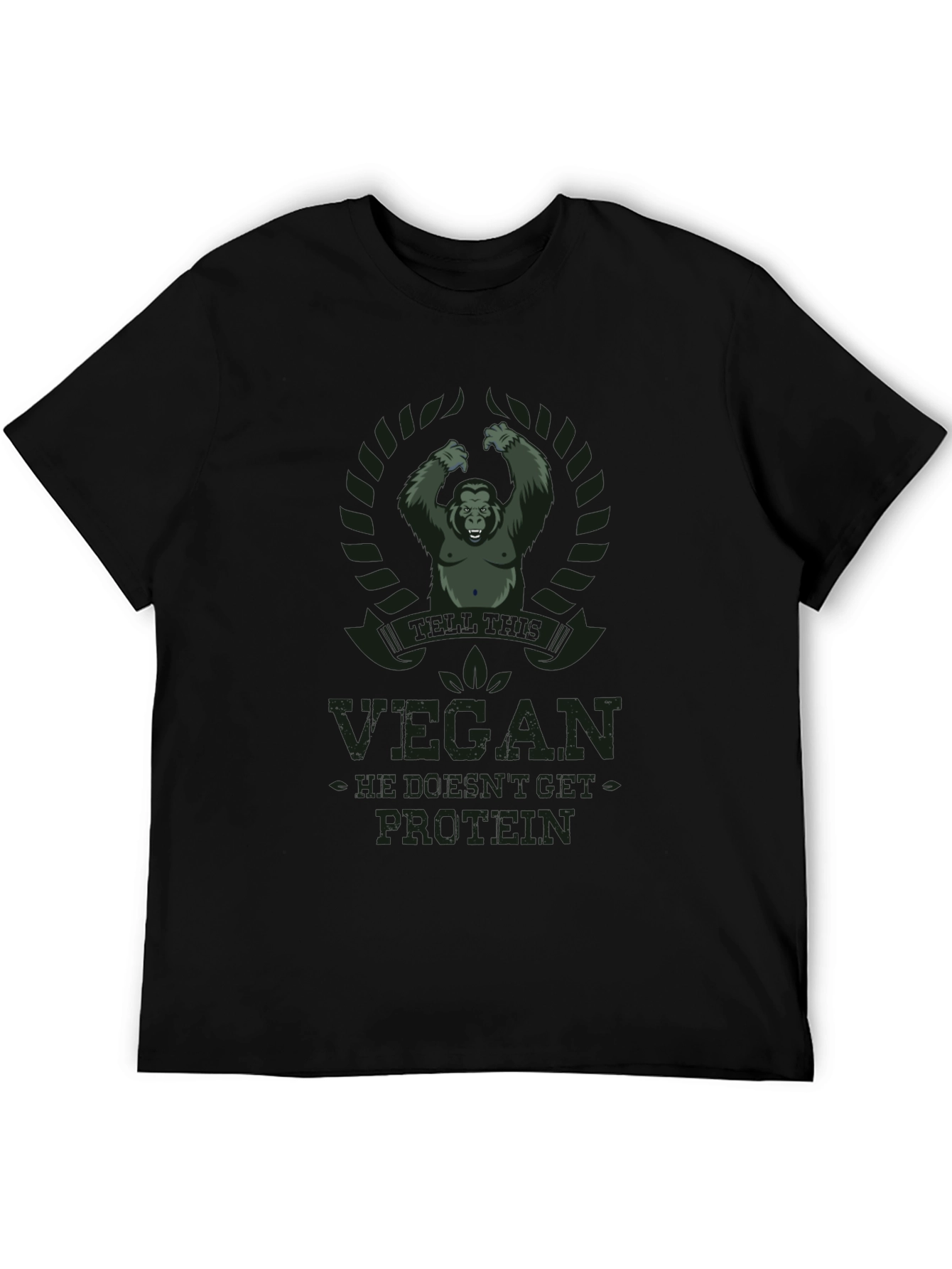 Vegan Protein Gorilla Graphic T-Shirt