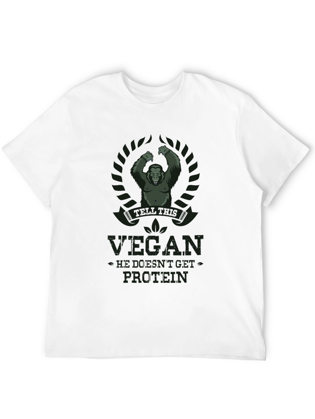 Vegan Protein Gorilla Graphic T-Shirt
