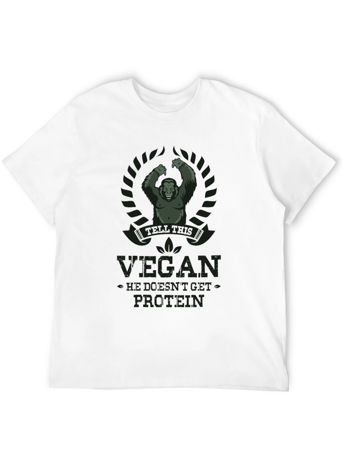 Vegan Protein Gorilla Graphic T-Shirt