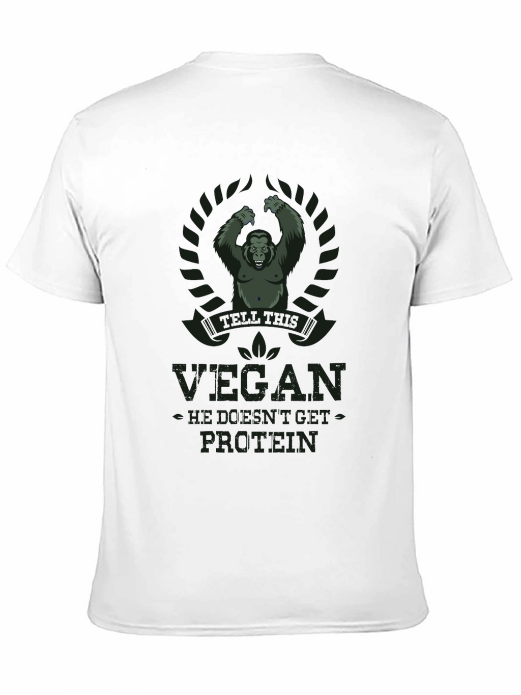 Vegan Protein Gorilla Graphic T-Shirt
