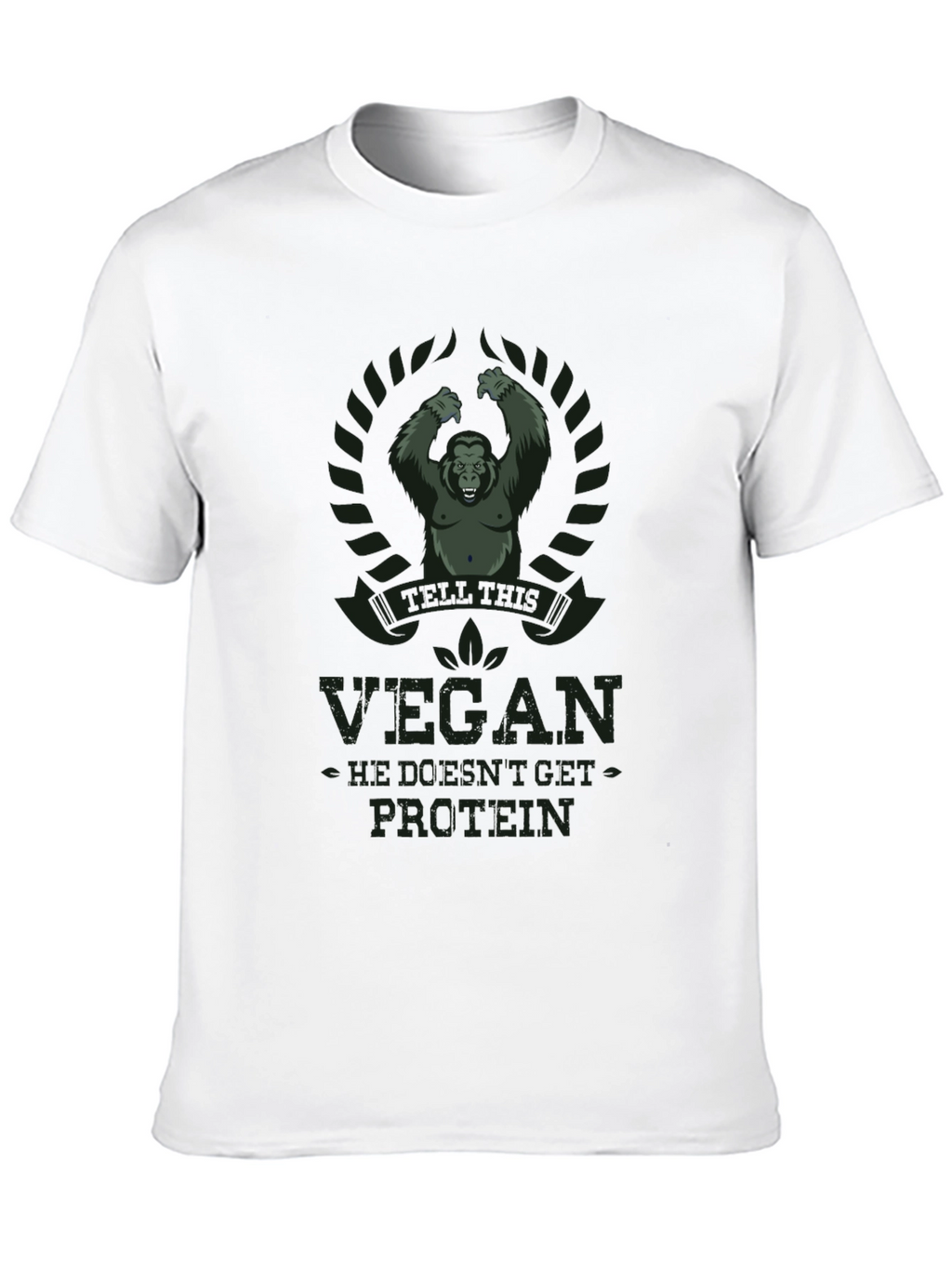 Vegan Protein Gorilla Graphic T-Shirt