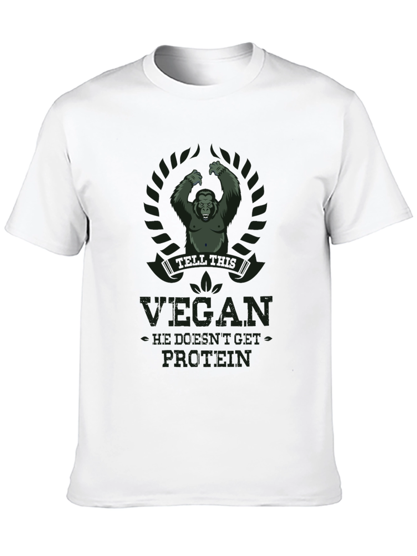 Vegan Protein Gorilla Graphic T-Shirt