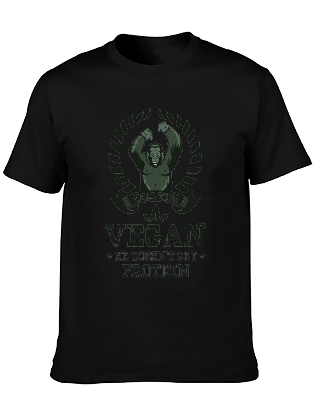 Vegan Protein Gorilla Graphic T-Shirt