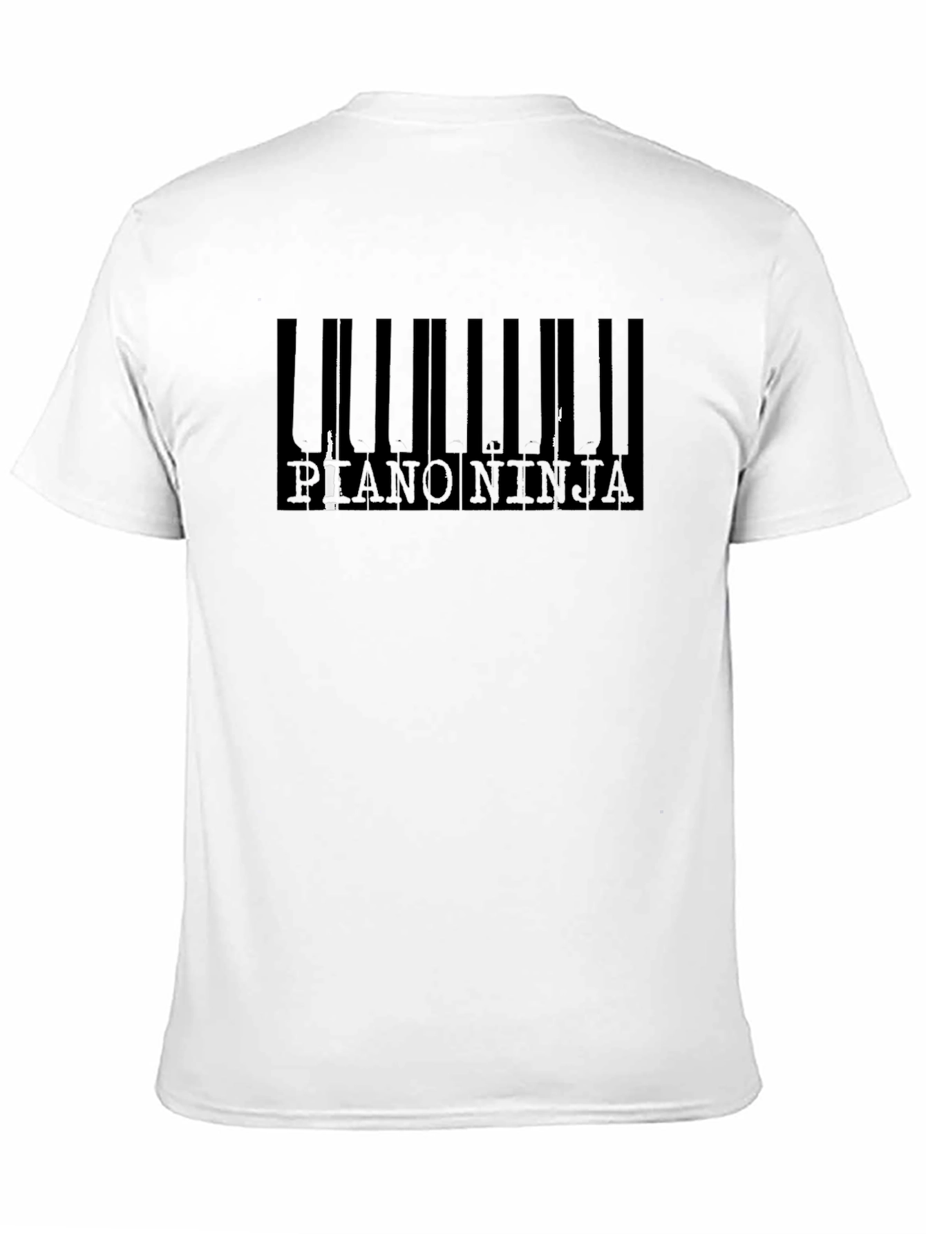 Piano Ninja Black T-Shirt - Unique Design