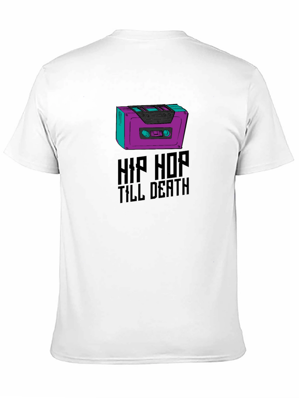 Hip Hop Till Death Graphic Tee - Black