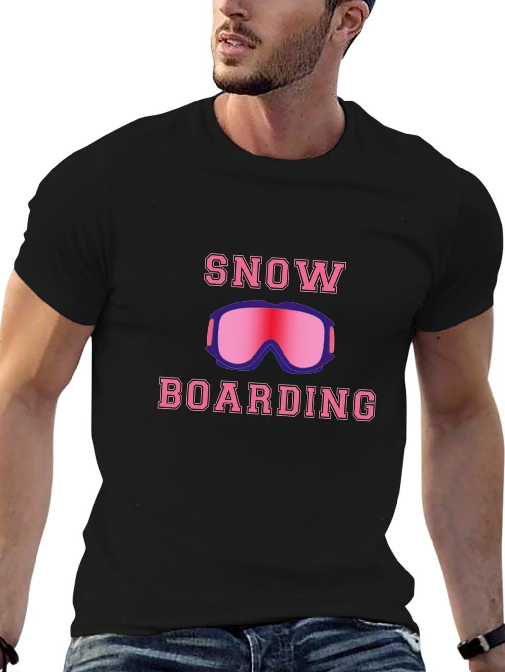 Snowboarding Graphic T-Shirt - Ride the Powder!