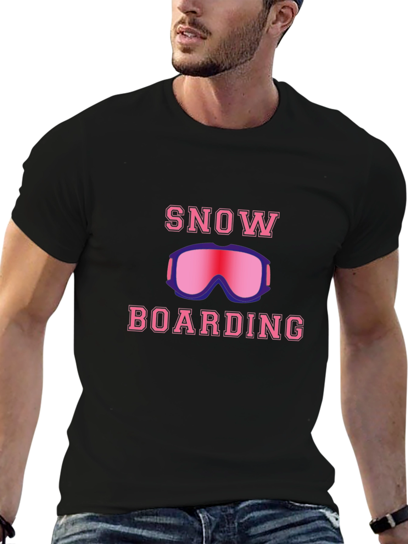 Snowboarding Graphic T-Shirt - Ride the Powder!
