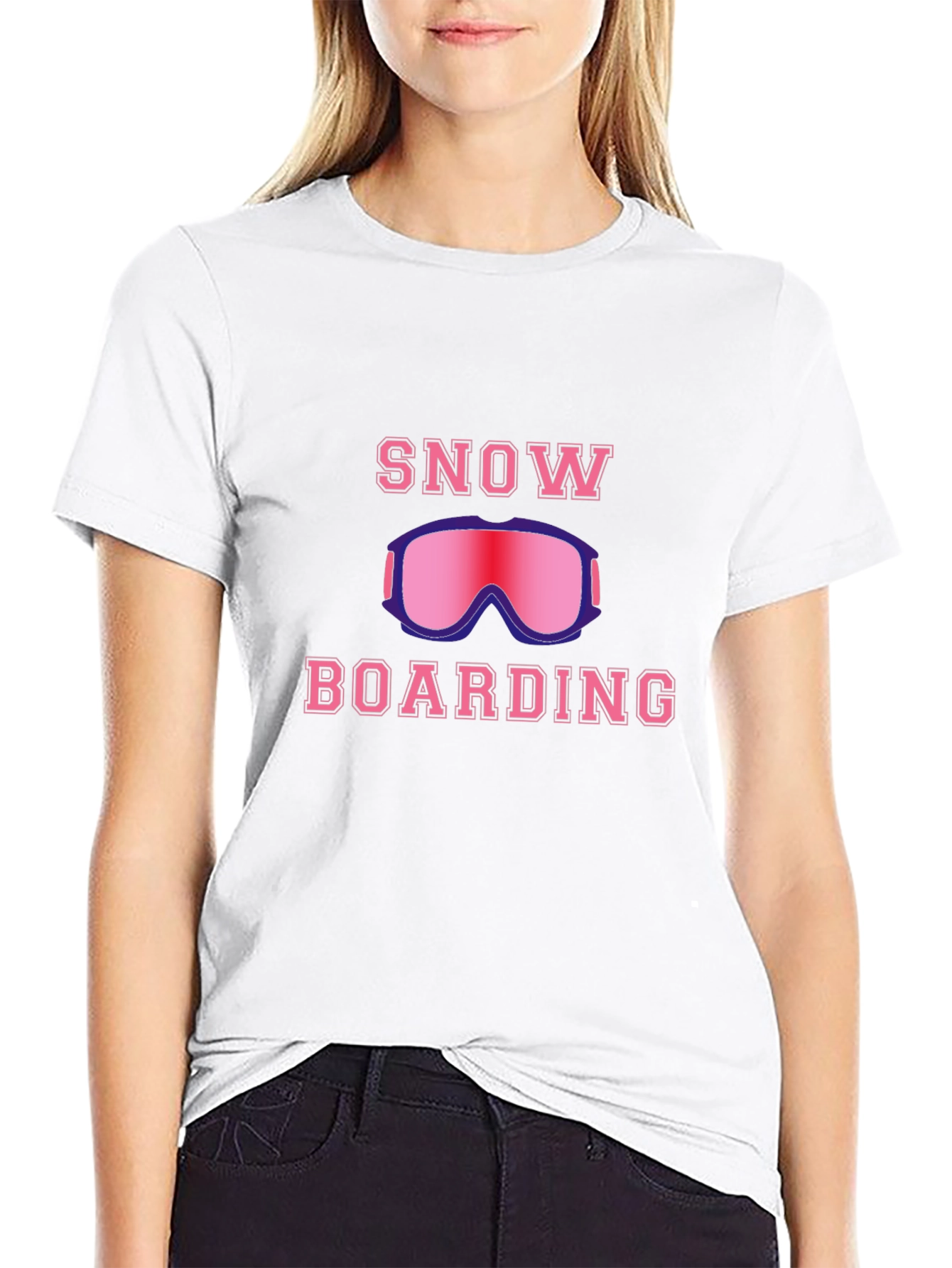 Snowboarding Graphic T-Shirt - Ride the Powder!