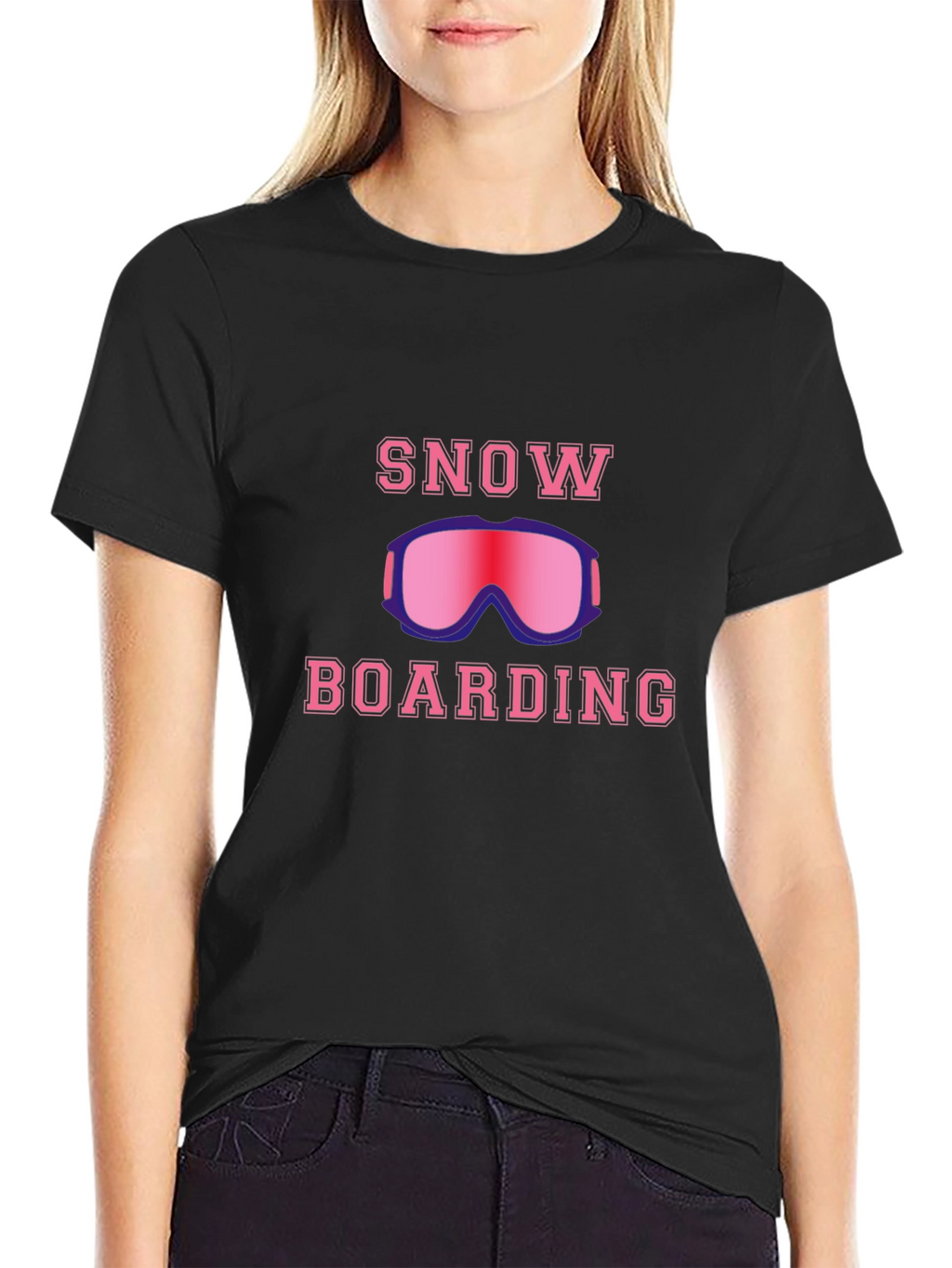 Snowboarding Graphic T-Shirt - Ride the Powder!