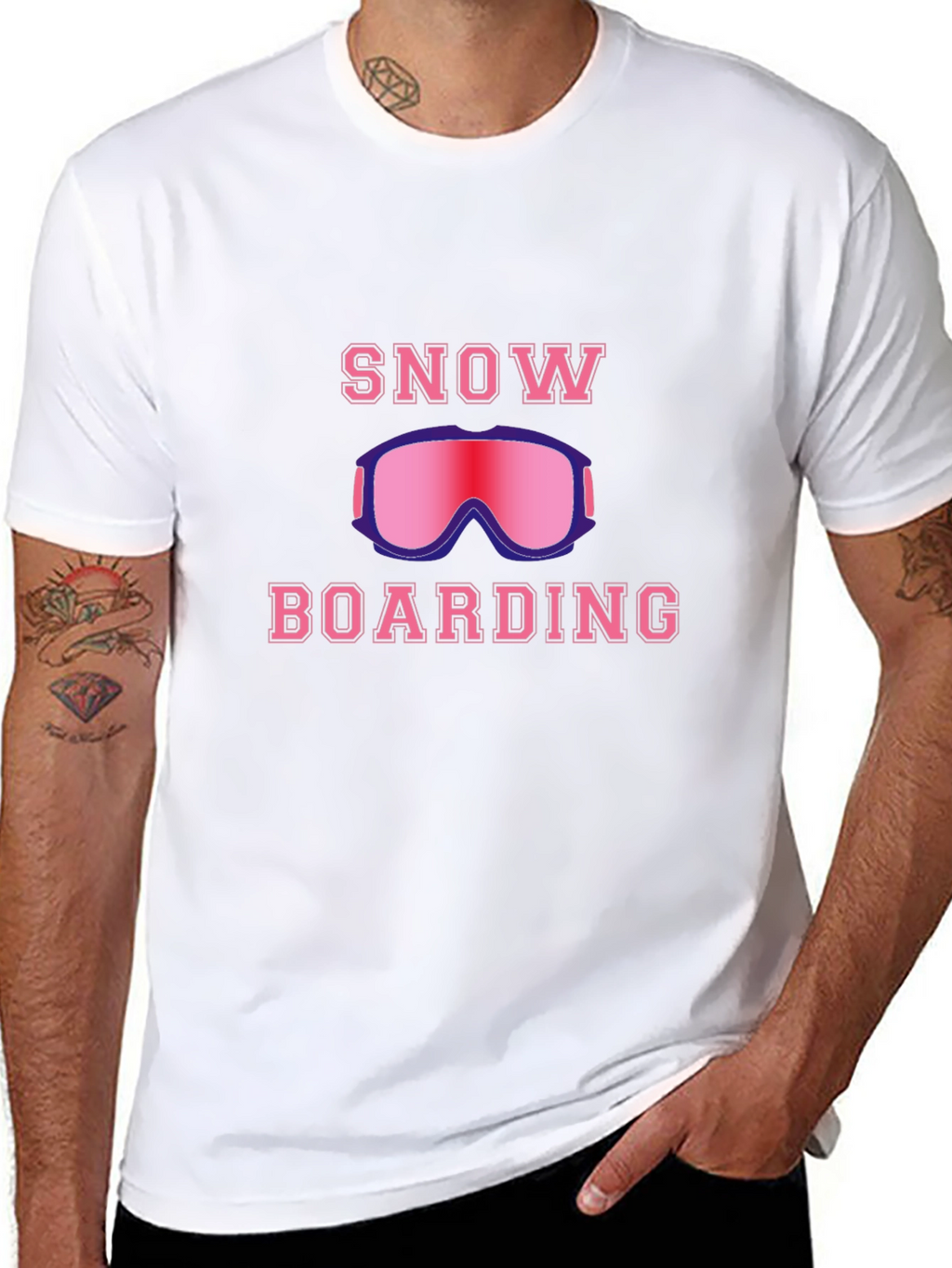 Snowboarding Graphic T-Shirt - Ride the Powder!