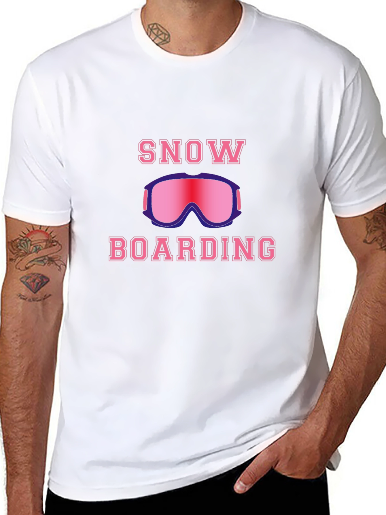 Snowboarding Graphic T-Shirt - Ride the Powder!