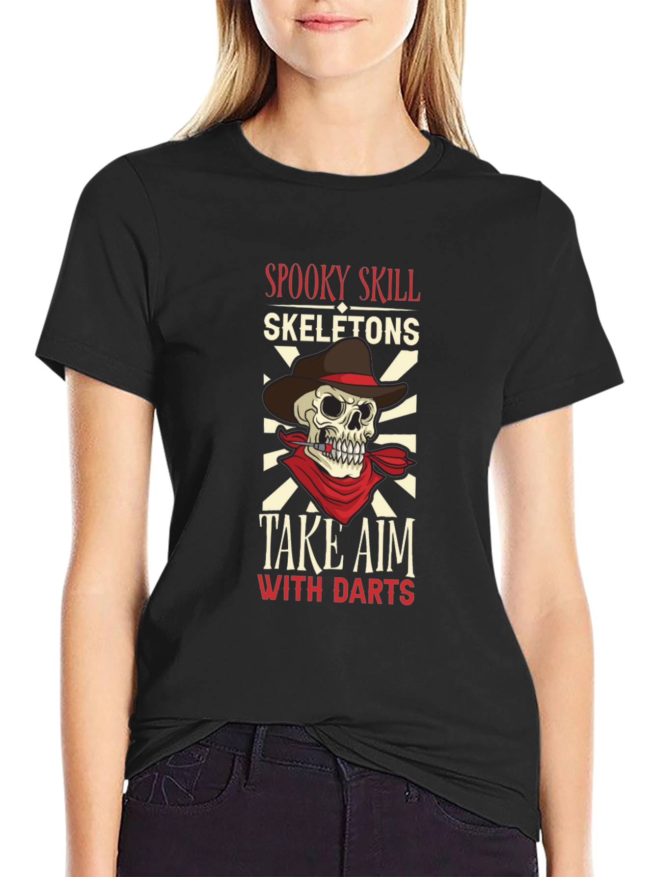 Spooky Skill Skeletons Graphic T-Shirt
