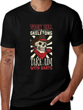 Spooky Skill Skeletons Graphic T-Shirt
