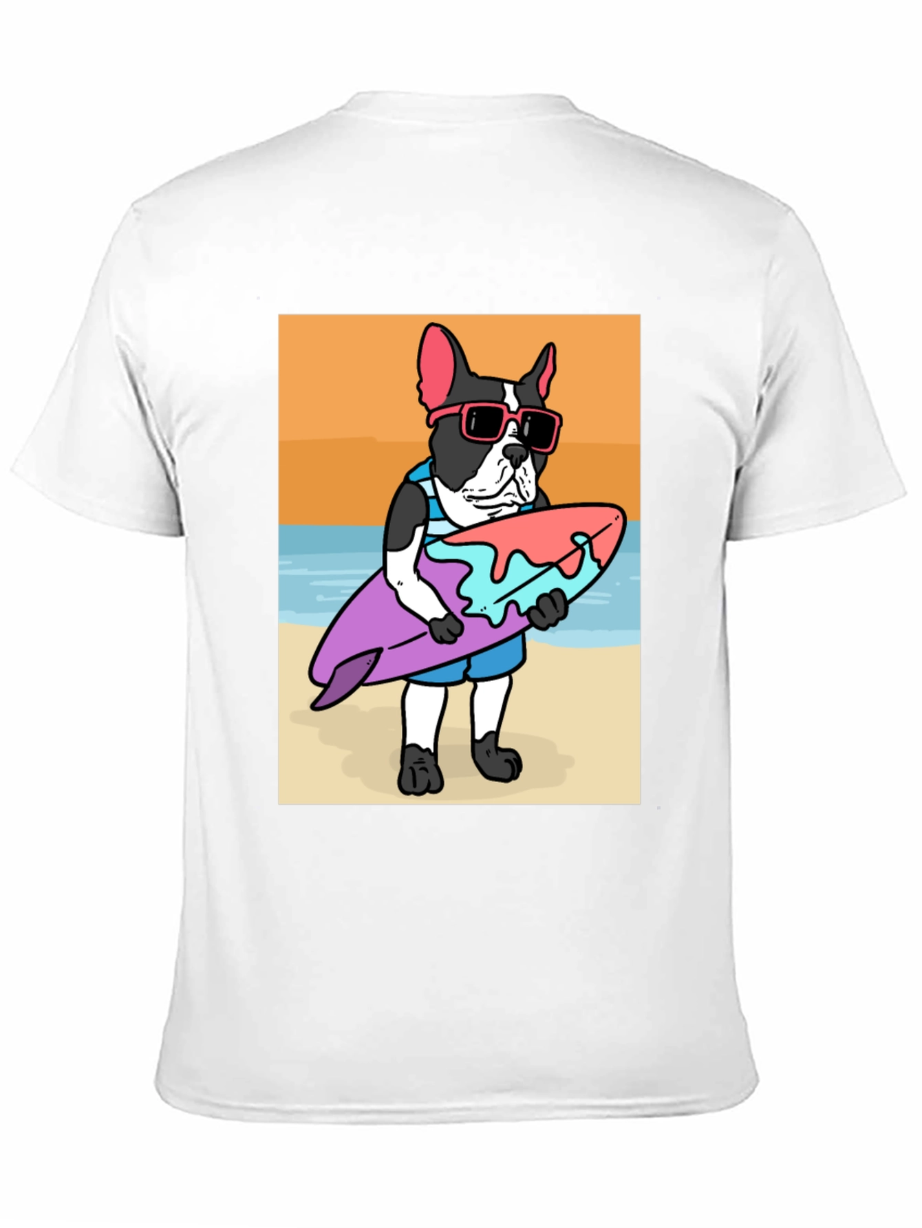 Surfing Dog T-Shirt – Cool Beach Dog Graphic Tee